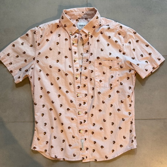 Goodfellow & Co Other - Men's Pink coconut Patterned Shirt medium button down